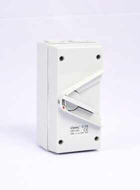 科瑞普Kripal单相2P三相3P 20A/35A/63A防水隔离开关拨叉开关IP66