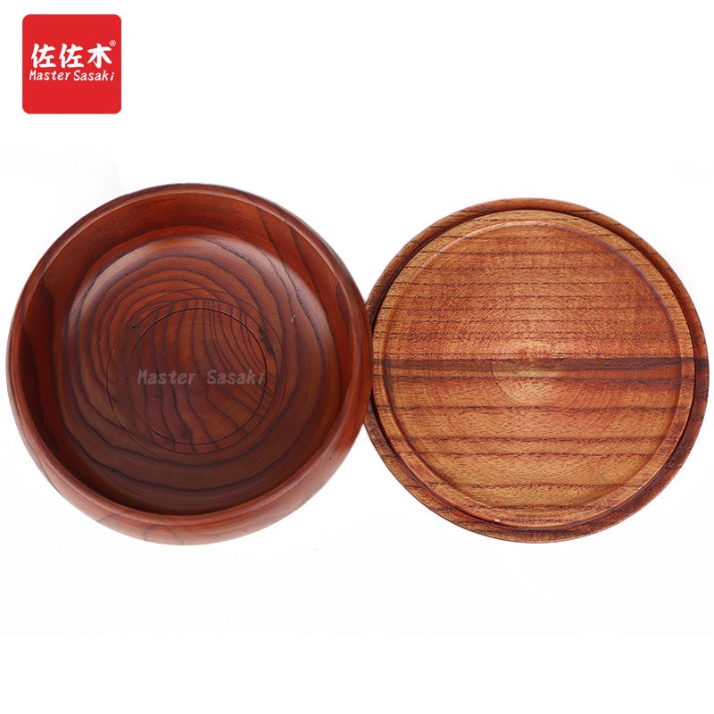 带盖果盆木碗果子器实木s碗汤碗春饼碗酒店原木碗碗盖饭碗 无漆