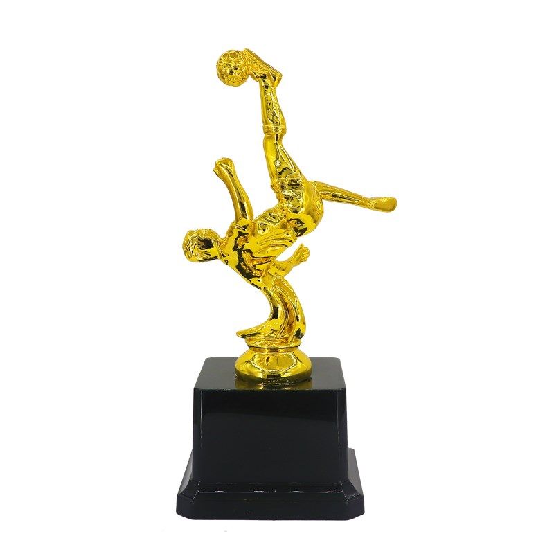 倒挂金钩足球小金人塑料奖杯定制运动会水晶创意幼儿园学生比赛礼