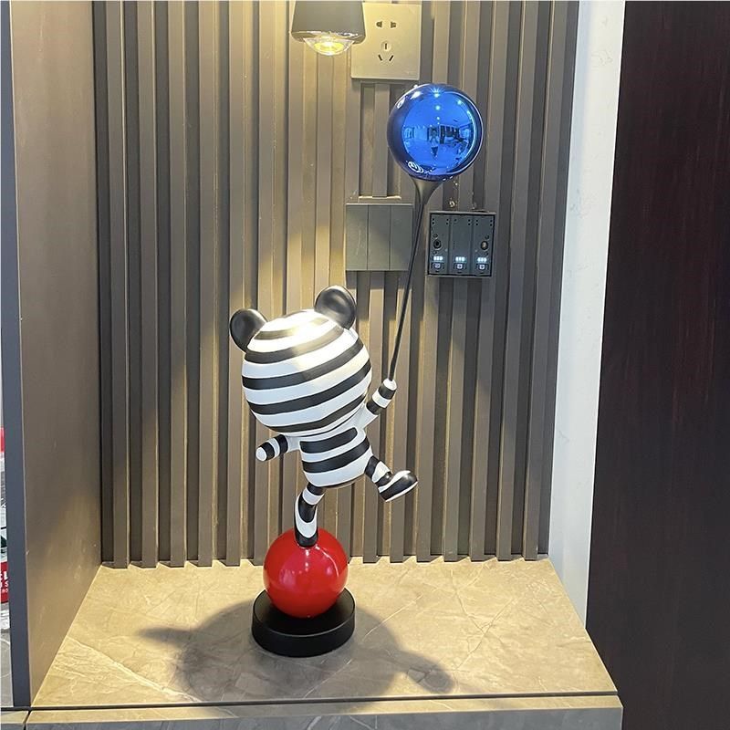 网红气球熊气熊摆件居客厅沙发视柜旁玄关样板间球杂技熊落地家电,家居饰品,落地摆件,淘宝优惠券,粉丝福利购,淘宝优惠卷