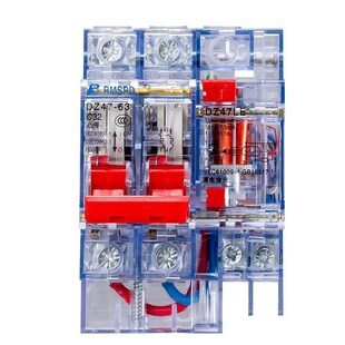 上海人民15mA漏电保护器透明DZ47LE 2P32A63A漏电开关空开220v380