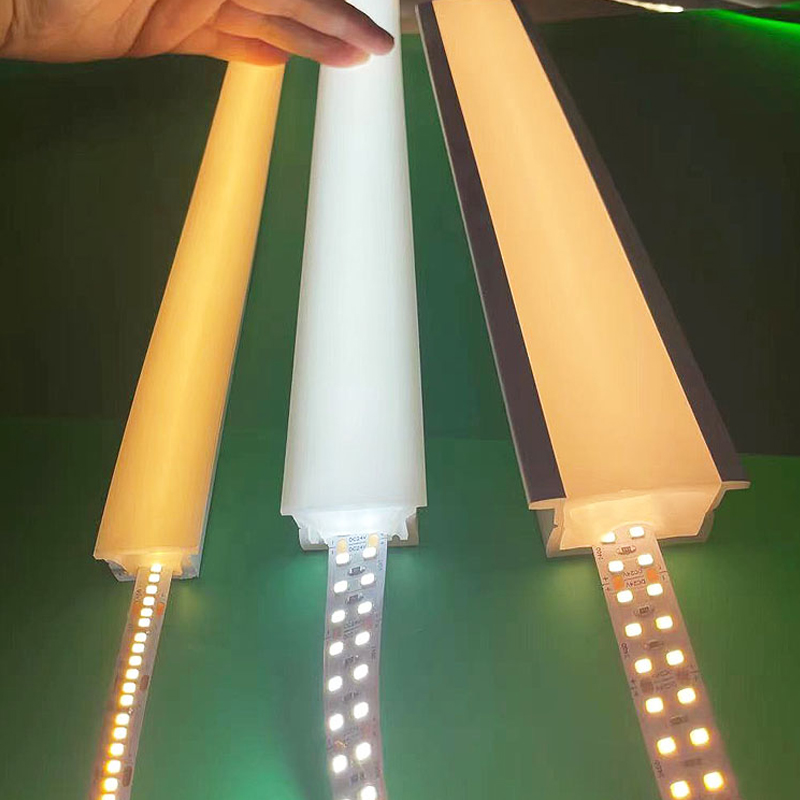 led正面发光柔性可弯曲带边硅胶灯带嵌入式暗装户外防水线条灯