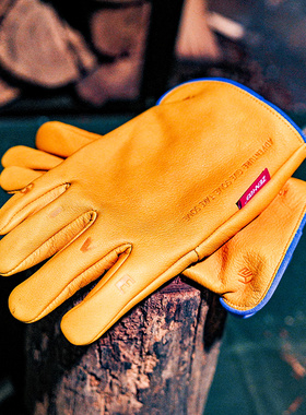 Overhills户外露营骑行保暖防风防寒防烫手套超柔软头层进口牛皮