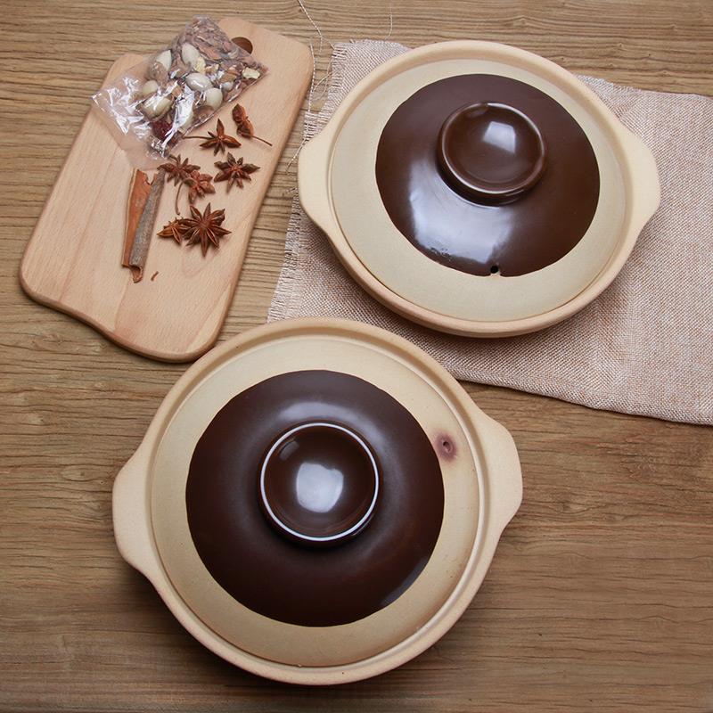 福康 锅煲仔bzf-001砂饭专用土砂锅沙黄焖鸡 煤气灶家用号小茄子