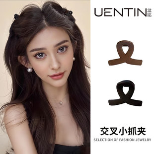 公主头发量少小抓夹短发过渡期神器半扎发发夹女后脑勺短烫发发卡