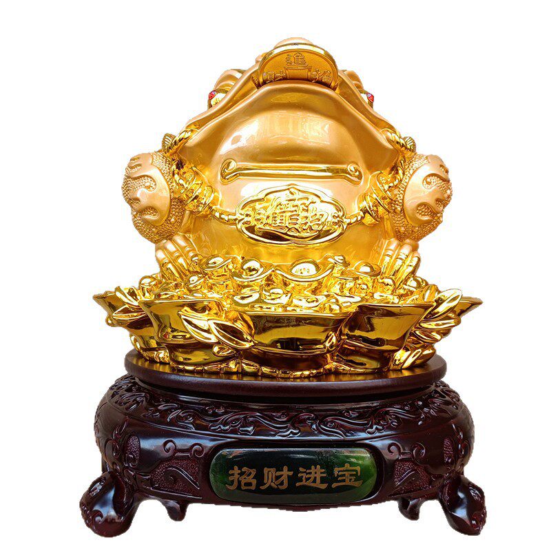 招财进宝蟾蜍三足金蟾风水树脂工