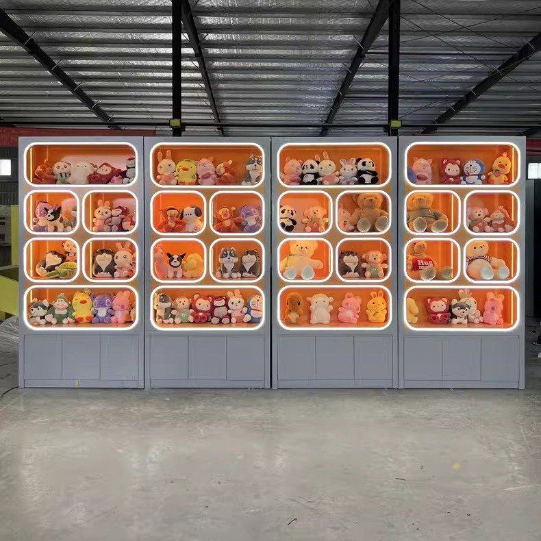 游乐场动漫玩具城货架陈列柜烤漆中岛潮玩店礼品积分兑换前台厂家,住宅家具,家用陈列柜,淘宝优惠券,粉丝福利购,淘宝优惠卷