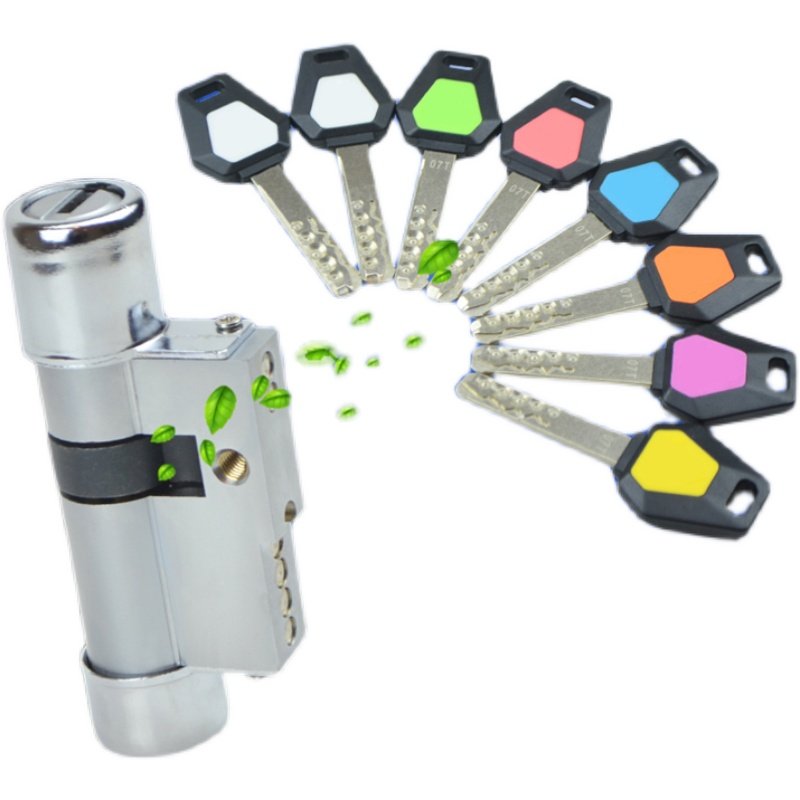 老式防盗门圆锁孔11型通用B2锁芯 升级款C级K36子母珠锁芯 防锡纸