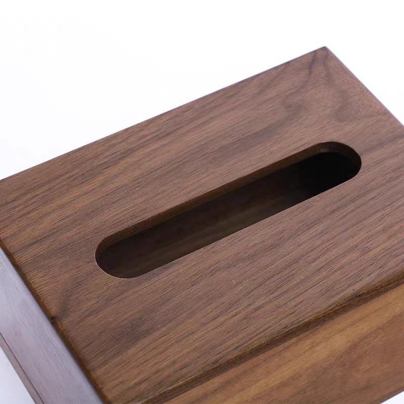 黑胡桃纸巾盒轻奢风珍藏实木纸巾盒经典独板收纳盒木制,收纳整理,纸巾盒,淘宝优惠券,粉丝福利购,淘宝优惠卷
