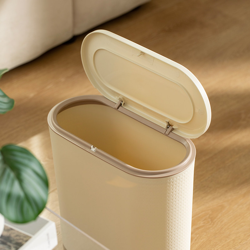 夹缝垃圾桶家用厕所卫生间按压式带盖客厅厨房窄缝超窄纸篓便纸桶