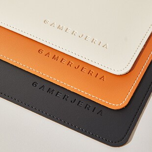 高级感鼠标垫超大号电脑桌垫办公室桌面键盘皮革书桌垫子桌布定制