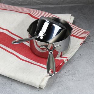 304不锈钢迷你小奶锅不粘锅黄油小锅浇油锅烘培宝宝辅食锅10/14cm