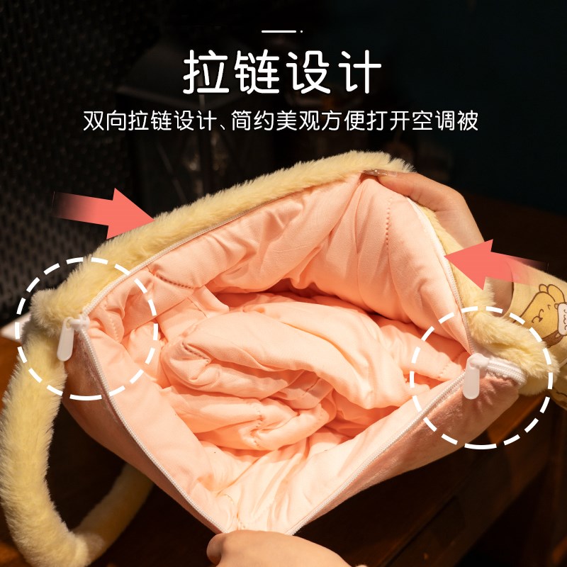 抱枕被子两用毯子二合一办公室午睡汽车车用车载折叠X加厚靠枕枕