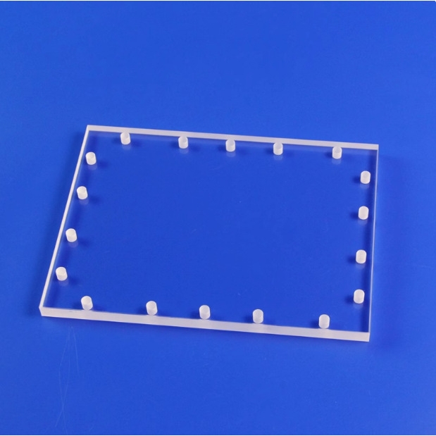 石英玻璃片CNC精雕机打孔石英板加工石英板开槽打孔JGS1/2/3高透