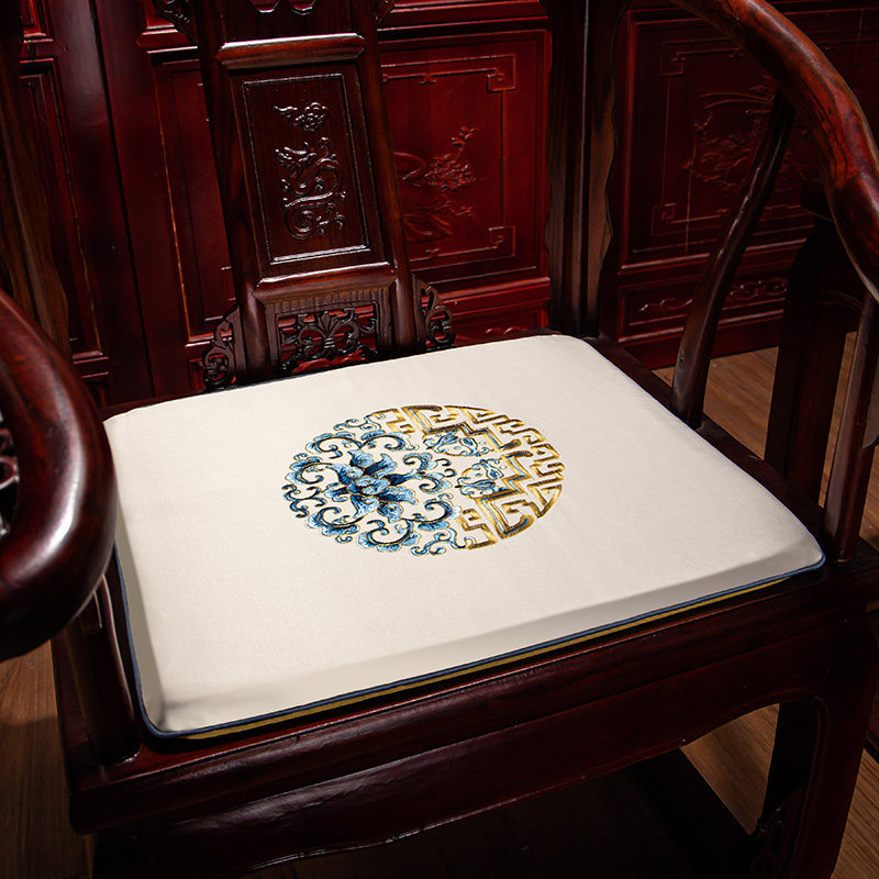 红木沙发坐垫新中式古典家具圈椅太师椅官帽椅垫子套防滑椅垫定制