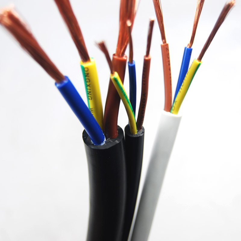 永行电线电缆RVV3x1.s5平方软护套线三芯国标铜芯设备电源线可检