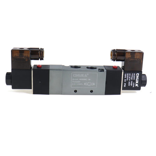 巨开三位五通电磁换向阀4V230C-08/4V130-06/4V330-10/4V430C