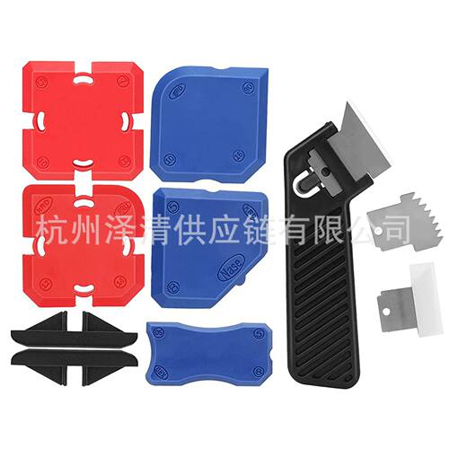 瓷砖玻璃胶勾刮刀 灌浆密封刮板11件套 Silicone Profiling Kit