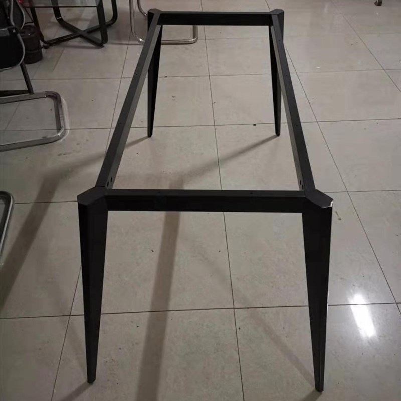 意式岩板餐桌腿支架会议桌脚架铁艺电脑桌架办公桌腿桌脚书桌子腿
