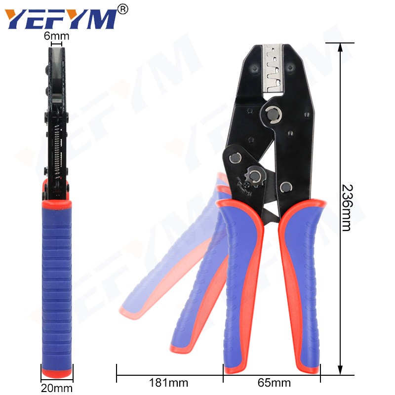 OT端子UT端子专用钳压线扣铜扣U型扣新型压线钳 棘轮压接钳