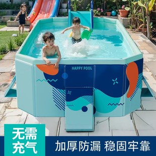 户外游泳池大型戏水池加厚支架成 儿童游泳池家用免充m气可折叠式