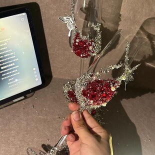 结婚敬酒杯DIY材料包新娘礼物超仙香槟杯高颜值婚礼礼品生日闺蜜