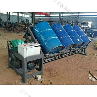 四工位油漆桶清洗机 200L铁皮桶内壁清理机 化工废料桶内壁冲洗机