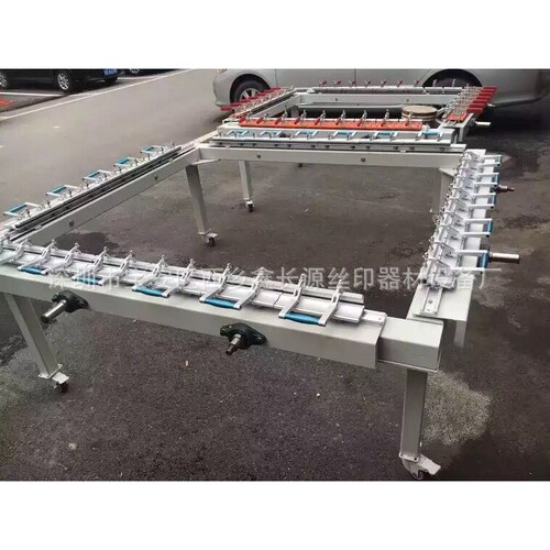 东莞厂家 1215机械式双夹头拉网机 手动绷网机 气动拉网机