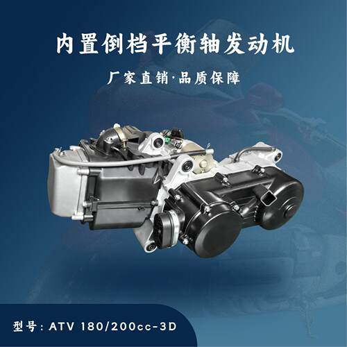 防震ATV沙滩车无极变速内置倒档发动机180/200cc-3D带平衡轴