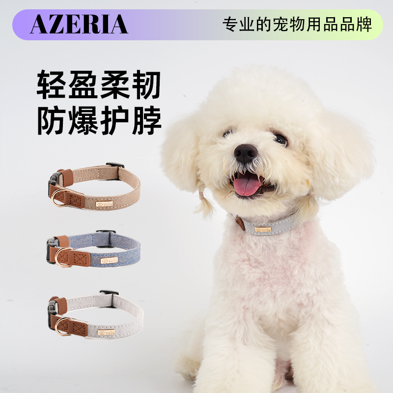 AZERIA狗狗项圈防丢失铭牌狗圈