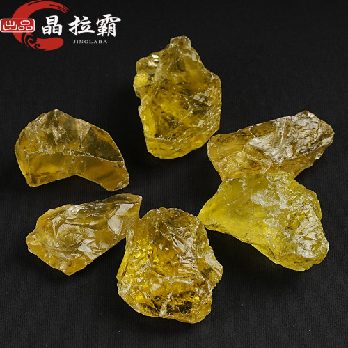 巴西天然黄水晶原石摆件