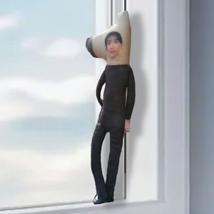 李硕珉周边无白边抽象玩偶四肢分离有骨架可摆造型来图定制