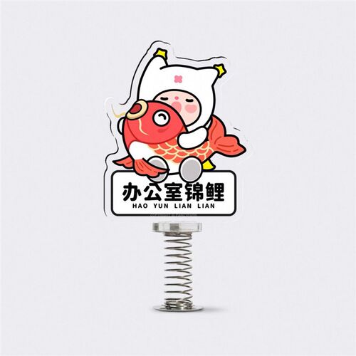 热销创意打工人桌面摆件办公室解压D神器可爱卡通小猫趣味文字弹