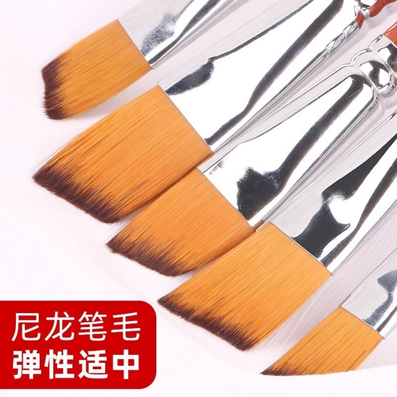 热销尼龙水彩笔美l术生专用丙烯颜料儿童美术绘画练习水粉笔手绘