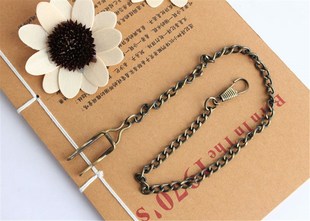 项链表银色怀表链子 挂表链条 表链子 怀表专用链条 裤腰带链子