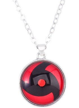动漫创意火影忍者项链写轮眼吊坠天照月读万花筒动漫迷周边情侣挂