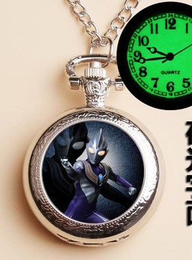 动漫夜光定制照片男孩怀表儿童表创意动漫项链表卡通节日礼物