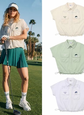 25新款高尔夫服装女士短袖T恤运动速干冷感透气百搭修身显瘦上衣
