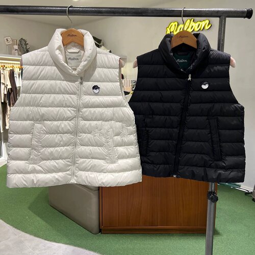 秋冬高尔夫女保暖拉链立领马甲