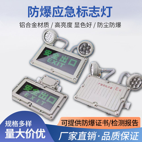 防爆应急灯LED疏散标志牌消防C照明灯加油站EX防爆安全出口指示灯
