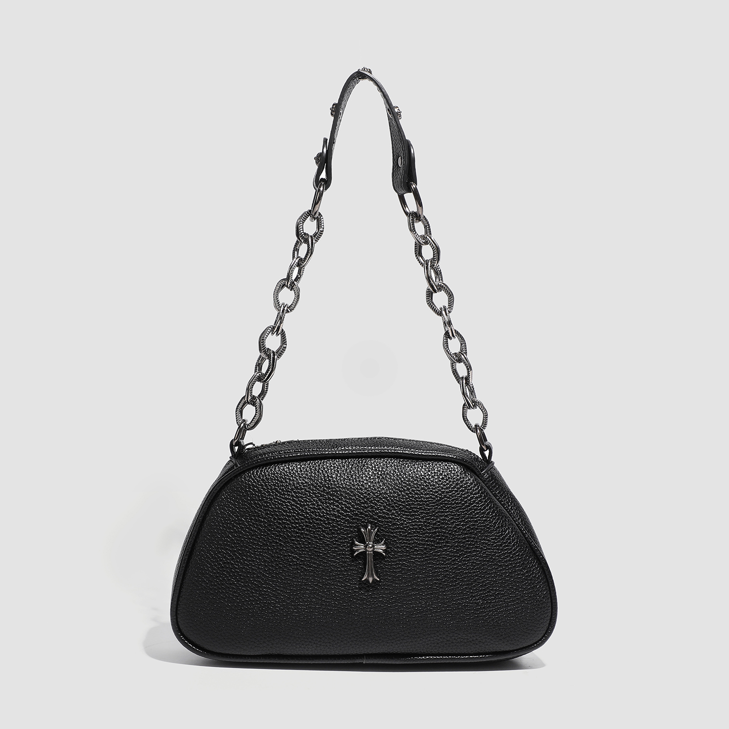 时尚十字架粗链条腋下包