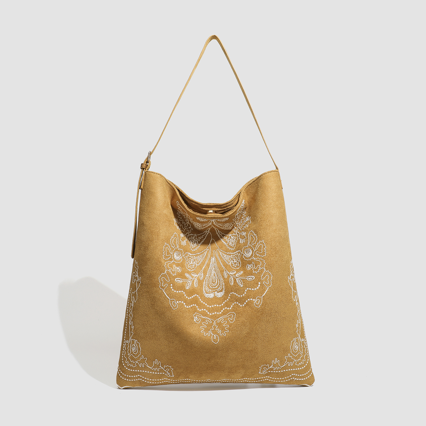 复古民族风刺绣托特包