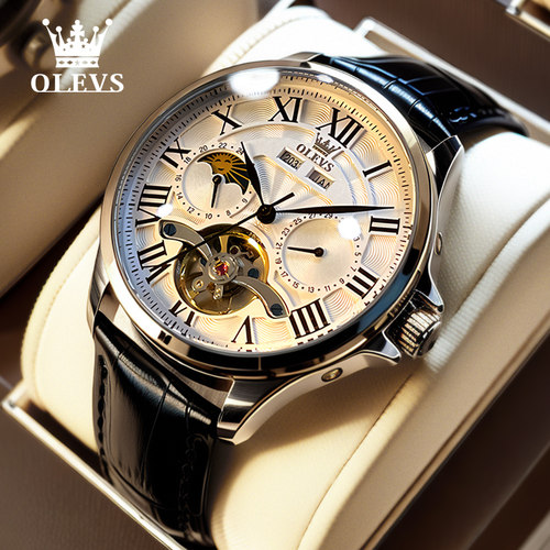 【送礼精选】瑞士认证镂空男表