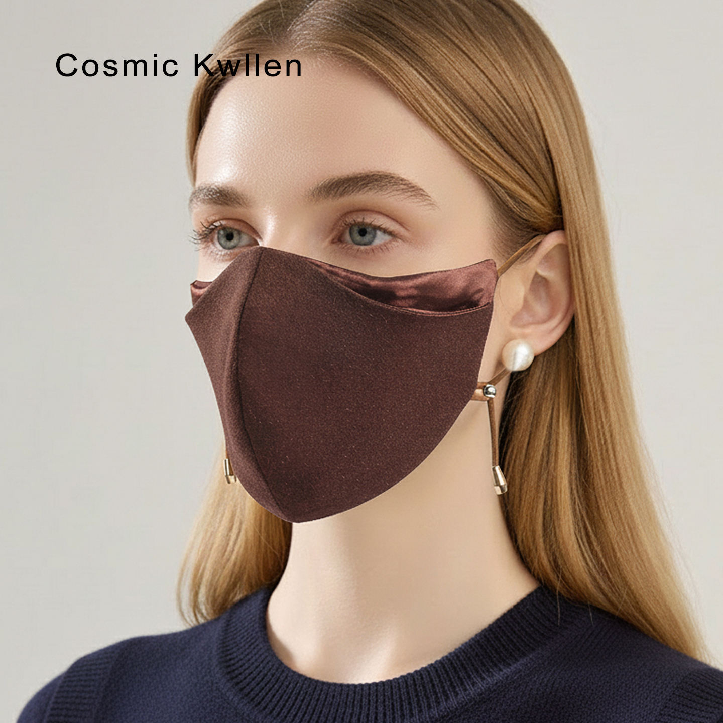 秋冬桑蚕丝保暖口罩全脸防护面罩