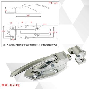 平门拉手 1151烘箱门把手工业烤箱门锁冷库小门把手喷涂设备广式