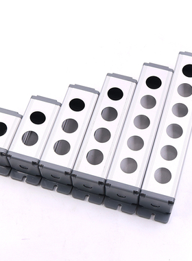 铝合金6金属开关1位按钮控制盒12/16/19/22mm急停BXM2洞3孔4防水5