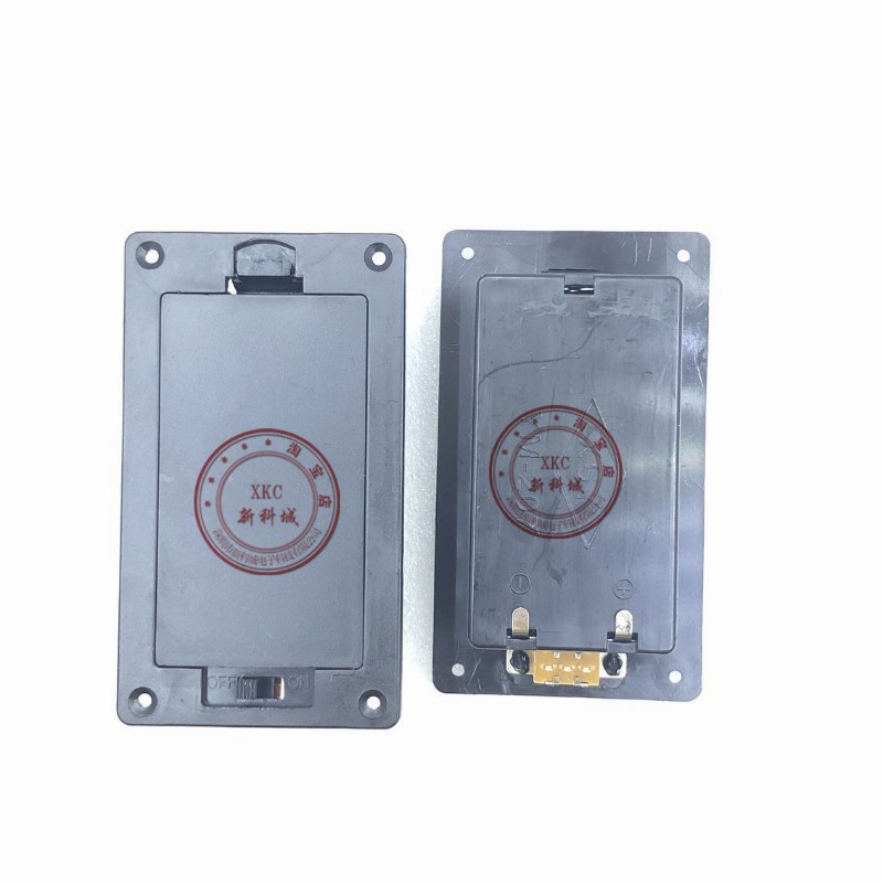 方形嵌入式电池座 带盖 电池盒座2节5号3VJ 2AA带开关沉板带螺丝