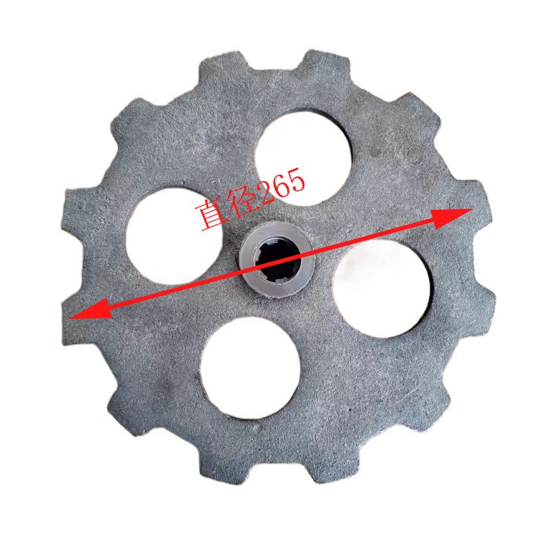 顶呱呱微耕机变速箱老款田园管理中耕机农用配件12齿花键牙盘