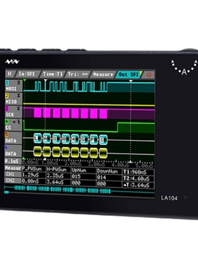 逻辑分析仪LA104四通道CAN总线协议开源100MHz采样调试助手saleae