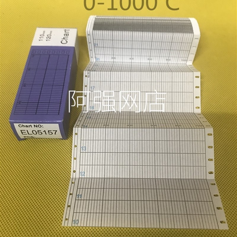 CHINO EL05157长形仪表记录纸0-1000温度表格曲线记录划线打印纸